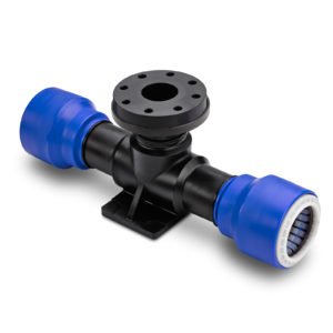 Produktbild T-Stück für Hydranten mit zwei Steckverbindungen