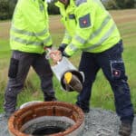 Erfolgreich mit der Molchschleuse Quick-Pig gefangener Molch